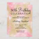Search for girly 30th birthday invitations Elegant