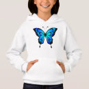 Search for blue butterfly hoodies Illustration