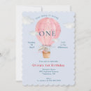 Search for balloons 1st birthday invitations Bunny
