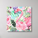 Search for flamingo canvas prints Watercolor