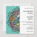 Search for turquoise square wedding invitations Colourful
