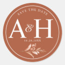 Search for rustic save the date stickers Typography