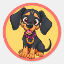 Search for adorable cartoon puppy stickers Cute