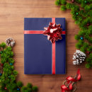 Search for plain christmas wrapping paper Navy