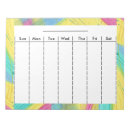 Search for weekly schedule notepads Pastel