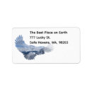 Search for patriotic eagle return address labels United states