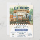 Search for railroad birthday invitations Boy