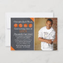Search for basketball graduation invitations Orange