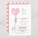 Search for watercolor balloons invitations Greenery
