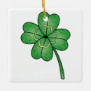 Search for 4 leaf clover christmas tree decorations Shamrock