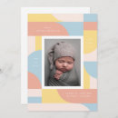 Search for vintage birth announcement cards Colourful