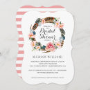 Search for floral bridal shower invitations Vintage