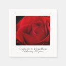 Search for 40th anniversary napkins Red