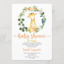 Search for giraffe baby girl shower invitations Shower by mail