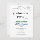 Search for twins graduation invitations High school graduation