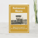 Search for car retirement cards Retro