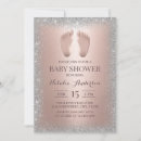 Search for silver glitter invitations Rose gold