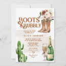 Search for boots and bubbly bridal shower invitations Cowboy cowgirl