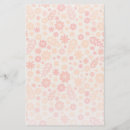 Search for pink flowers stationery paper Pattern
