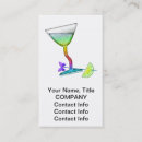 Search for martini business cards Glass
