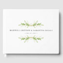 Search for greenery wedding guest books Botanical