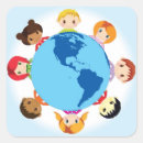 Search for cartoon earth stickers World