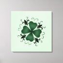 Search for four leaf clover canvas prints St patricks day