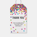 Search for thank you birthday tags Rainbow