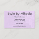 Search for event planner business cards Beauty salon