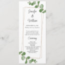 Search for watercolor wedding programmes Boho chic