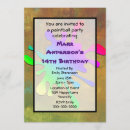 Search for neon paint splatter invitations Abstract
