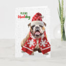 Search for english bulldog christmas cards Dog lovers