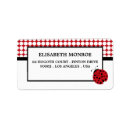 Search for red ladybug return address labels Ladybird