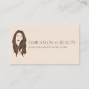 Search for long business cards Hairdresser