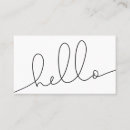 Search for hello business cards Stylish