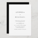 Search for simple white wedding invitations Clean
