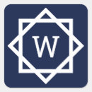 Search for square border stickers Initial