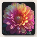Search for dahlia flower coasters Yellow