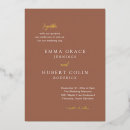 Search for copper foil wedding invitations Elegant