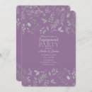 Search for purple silver christmas invitations Elegant