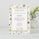 Search for silver star birthday invitations Gold