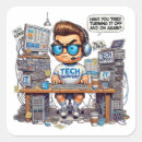 Search for funny computer stickers Tech support