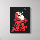 Search for horror movie canvas prints Bloody knife