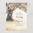 Search for oak tree save the dates Vintage