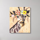 Search for giraffe print canvas prints Safari