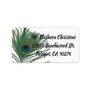 Search for feather return address labels Peacock