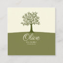 Search for olive tree business cards Green