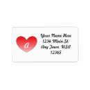 Search for valentines return address labels Affection
