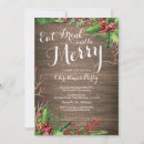 Search for eat drink and be merry invitations Red