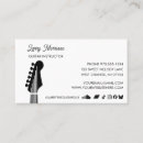 Search for music teacher business cards Black and white